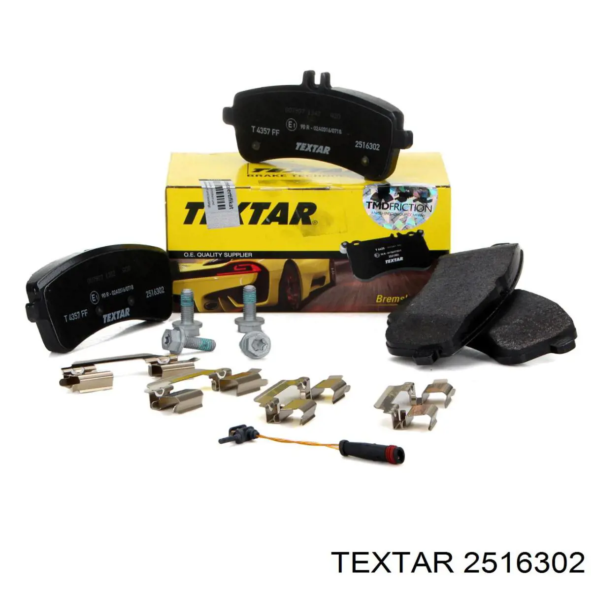 2516302 Textar Колодки гальмівні задні, дискові