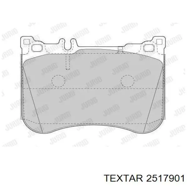 2517901 Textar Передні гальмівні колодки
