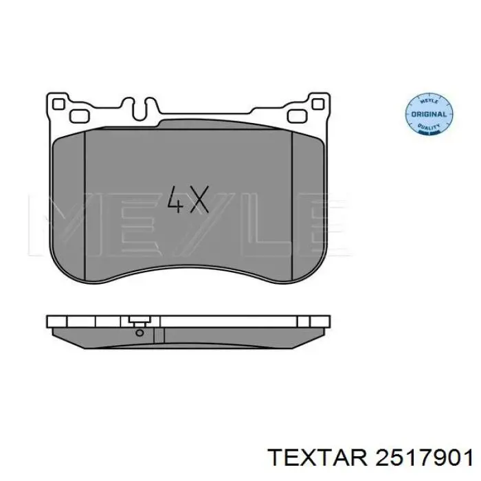 Купити 2517901 Textar Колодки гальмівні передні, дискові