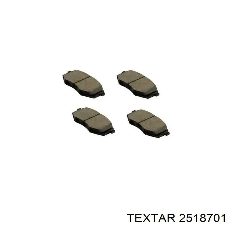 Купити 2518701 Textar Колодки гальмівні передні, дискові