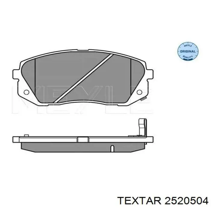 Купити 2520504 Textar Колодки гальмівні передні, дискові