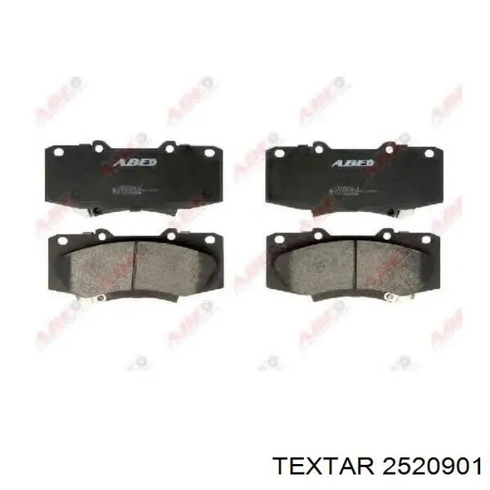 Гальмівні колодки Textar 2520901 ціна, від 23.92 USD