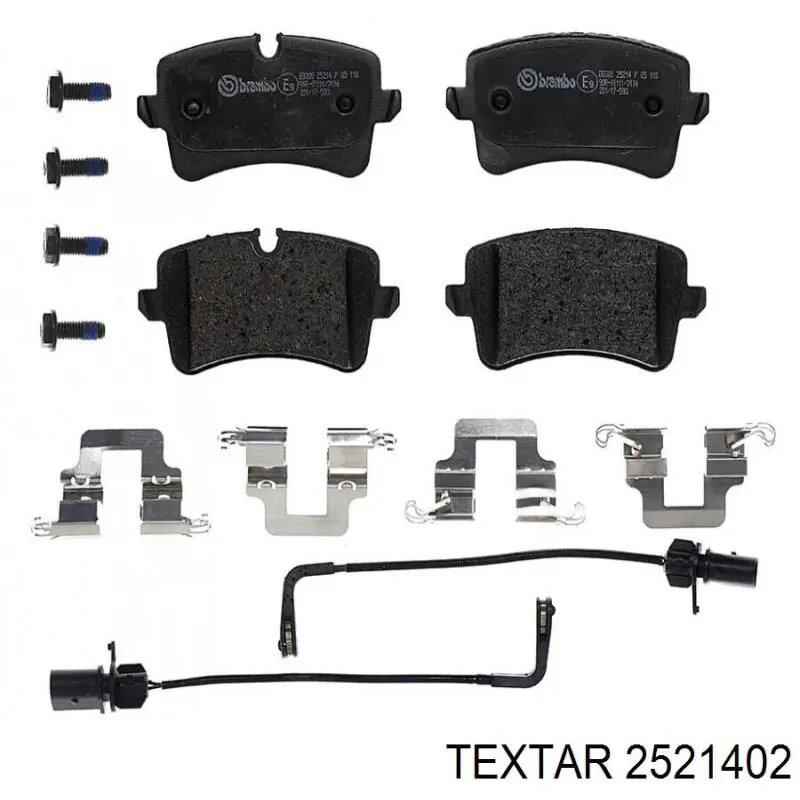 Задні гальмівні колодки Textar 2521402 ціна, від 59.78 USD