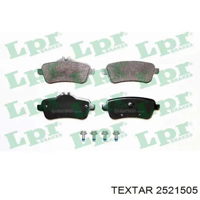 Задні гальмівні колодки Textar 2521505 ціна, від 46.25 USD