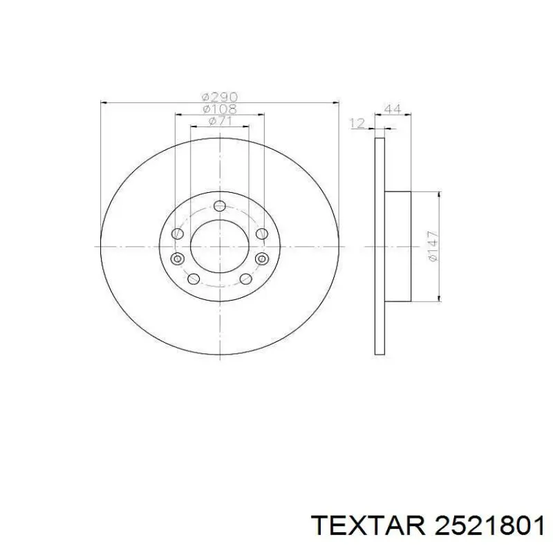 Задні гальмівні колодки Textar 2521801 ціна, від 29.25 USD