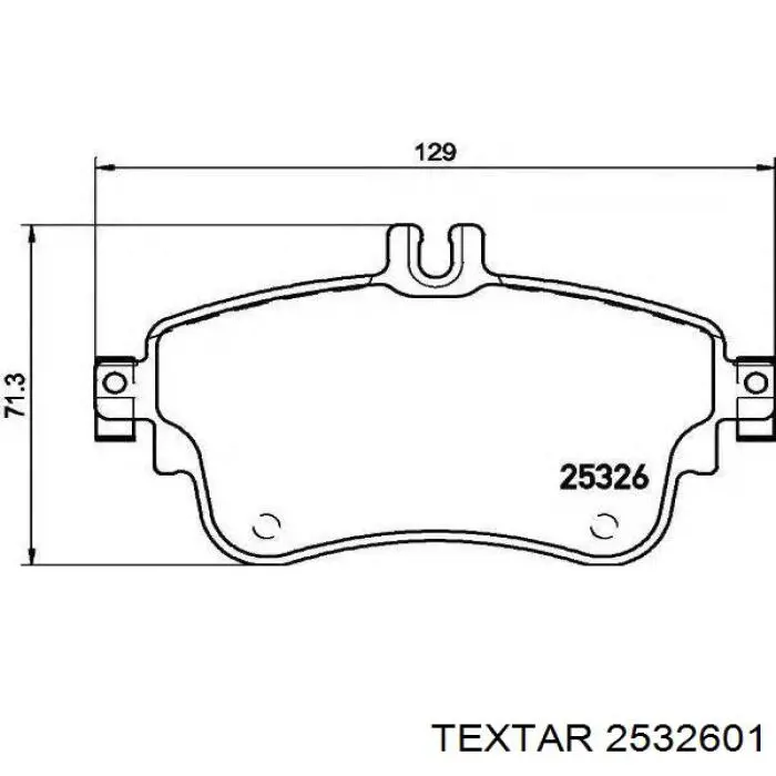 Тормозні колодки Textar 2532601