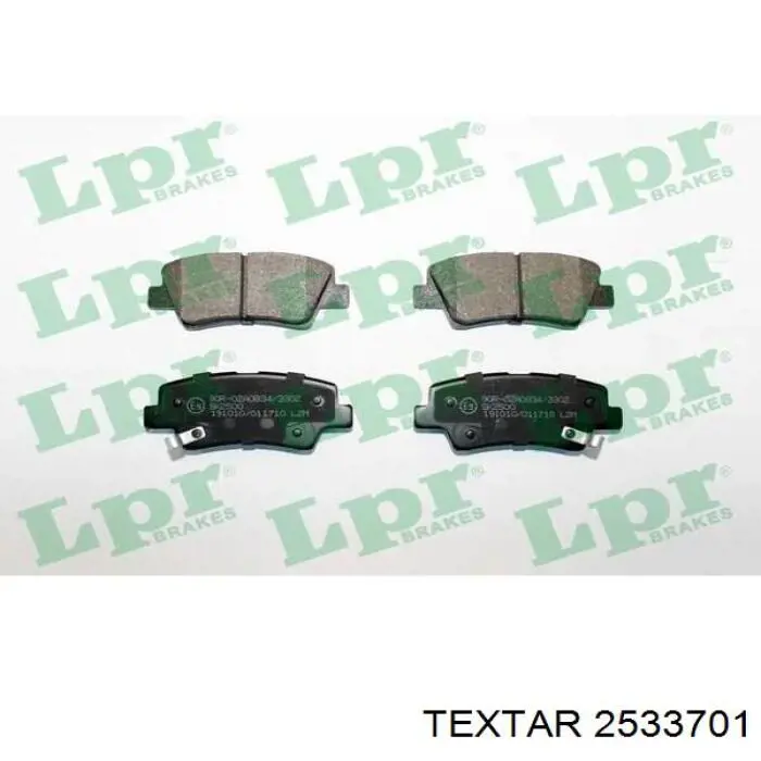 Задні гальмівні колодки Textar 2533701 ціна, від 16.47 USD