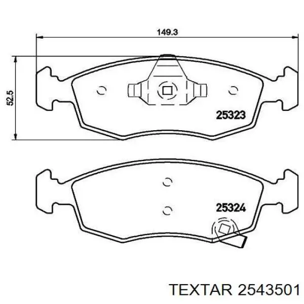 Передні тормозні колодки 5SP1766 Samko