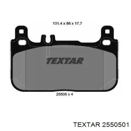 Задні гальмівні колодки Textar 2550501 ціна, від 15.93 USD