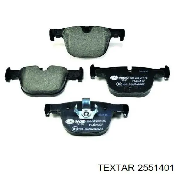 Купити 2551401 Textar Задні колодки