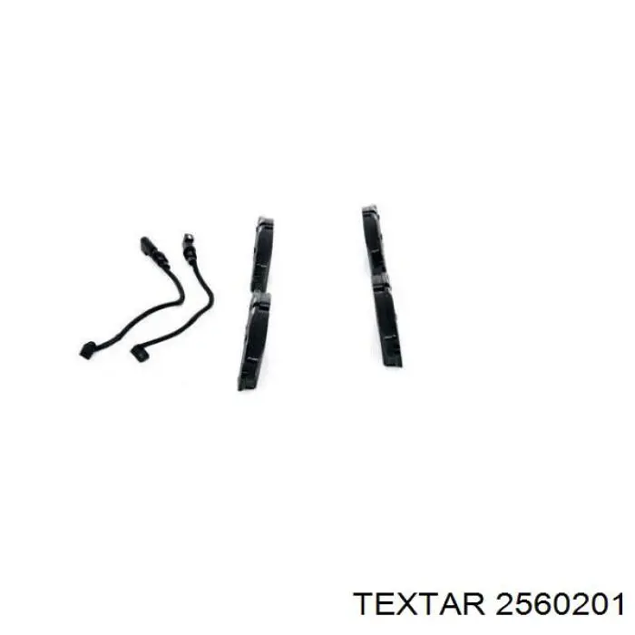 2560201 Textar Передні гальмівні колодки