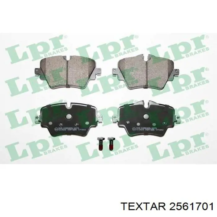 Гальмівні колодки Textar 2561701 ціна, від 73.21 USD