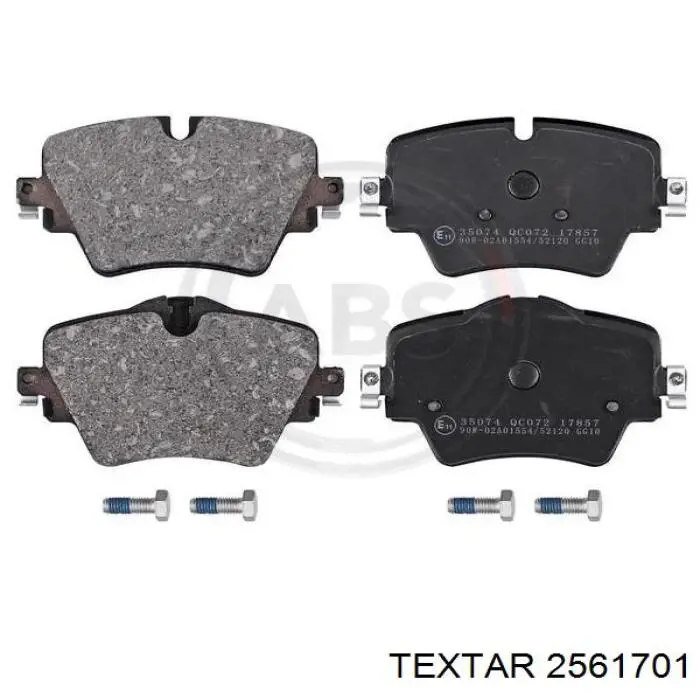 Купити 2561701 Textar Колодки гальмівні передні, дискові