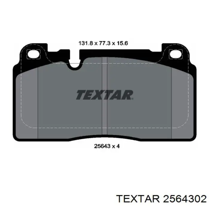 Гальмівні колодки Textar 2564302 ціна, від 71.41 USD