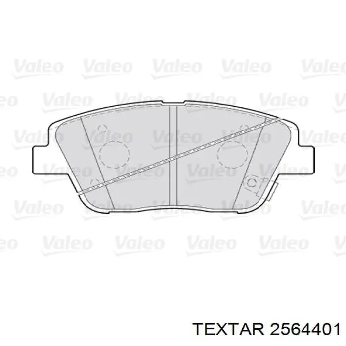 Купити 2564401 Textar Колодки гальмівні передні, дискові
