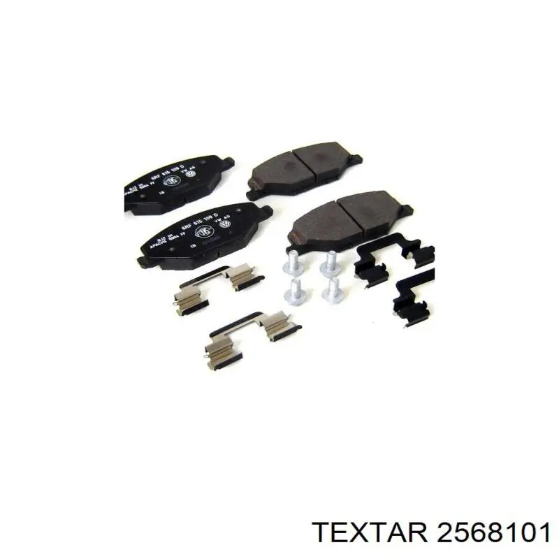 Гальмівні колодки Textar 2568101 ціна, від 18.12 USD