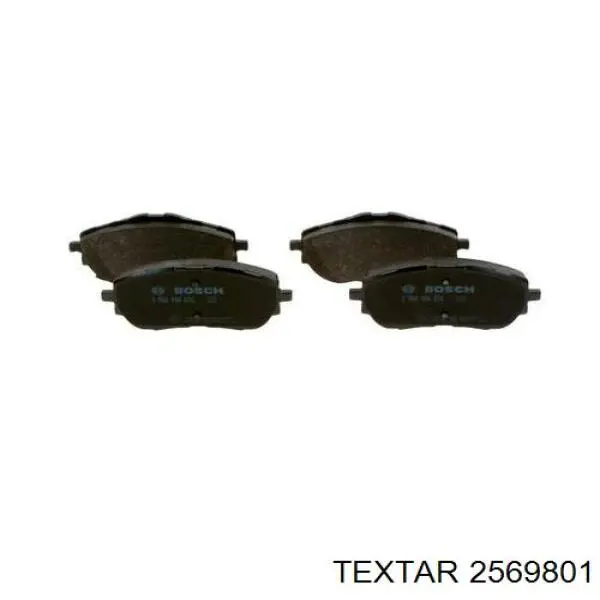 Купити 2569801 Textar Колодки гальмівні передні, дискові