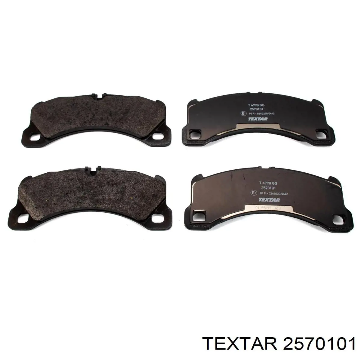 2570101 Textar Передні гальмівні колодки