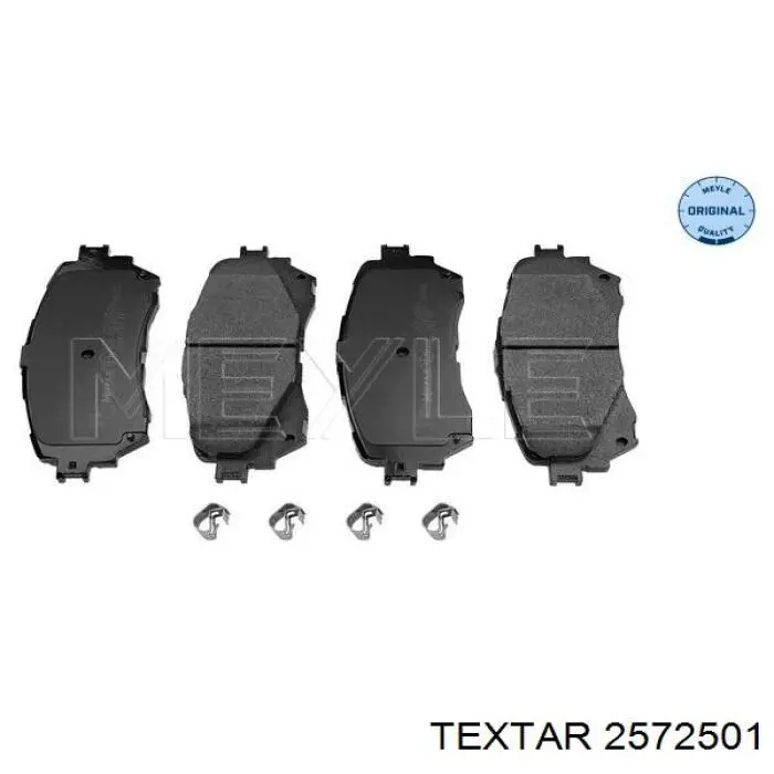 Гальмівні колодки Textar 2572501 ціна, від 31.38 USD