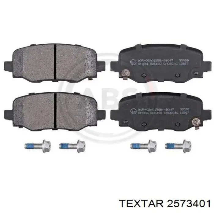 Задні гальмівні колодки Textar 2573401 ціна, від 32.66 USD