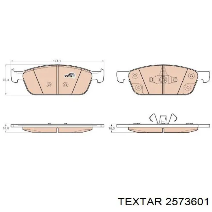 Тормозні колодки Textar 2573601
