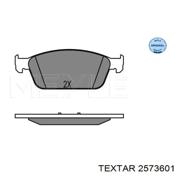 2573601 Textar Передні гальмівні колодки