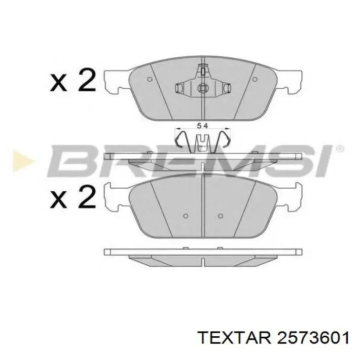 Гальмівні колодки Textar 2573601 ціна, від 41.31 USD