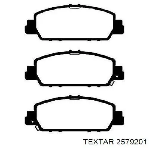 2579201 Textar Передні гальмівні колодки