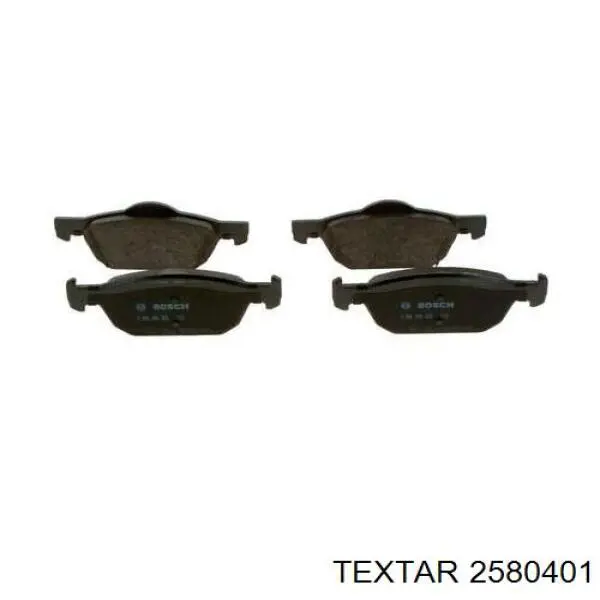 Купити 2580401 Textar Колодки гальмівні передні, дискові