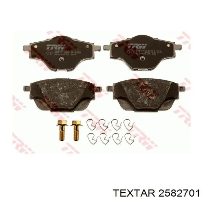 Задні гальмівні колодки 2582701 Textar