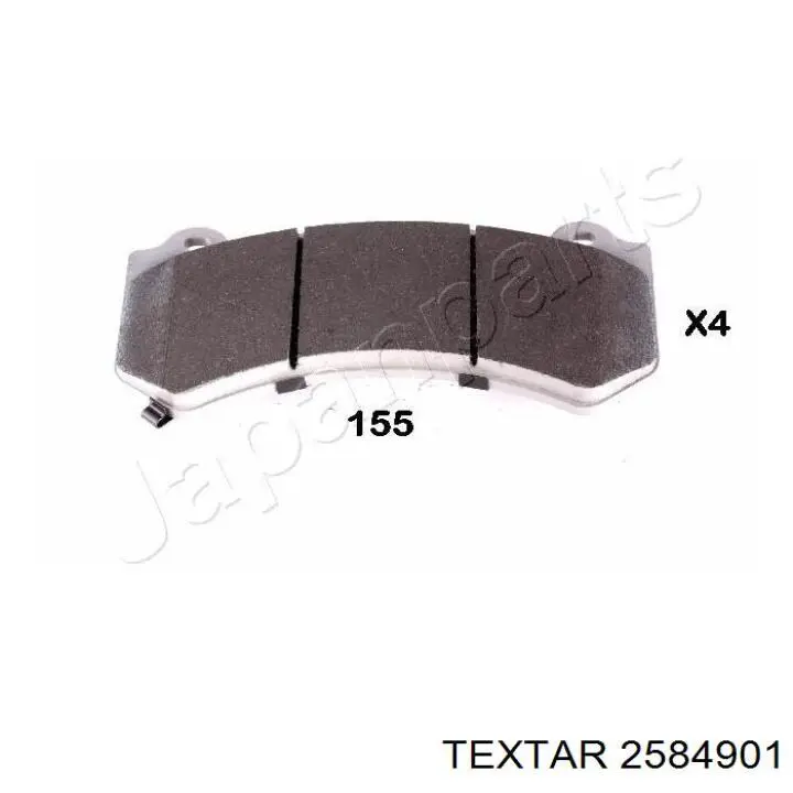 2584901 Textar Передні гальмівні колодки