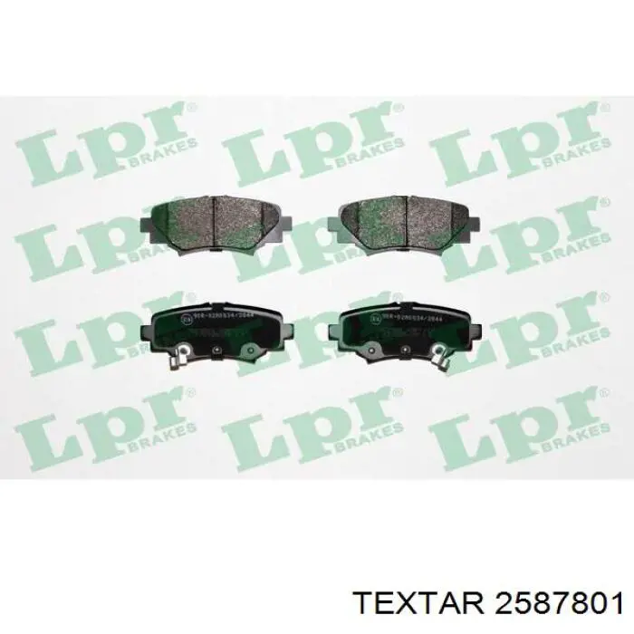Задні гальмівні колодки Textar 2587801 ціна, від 18.42 USD