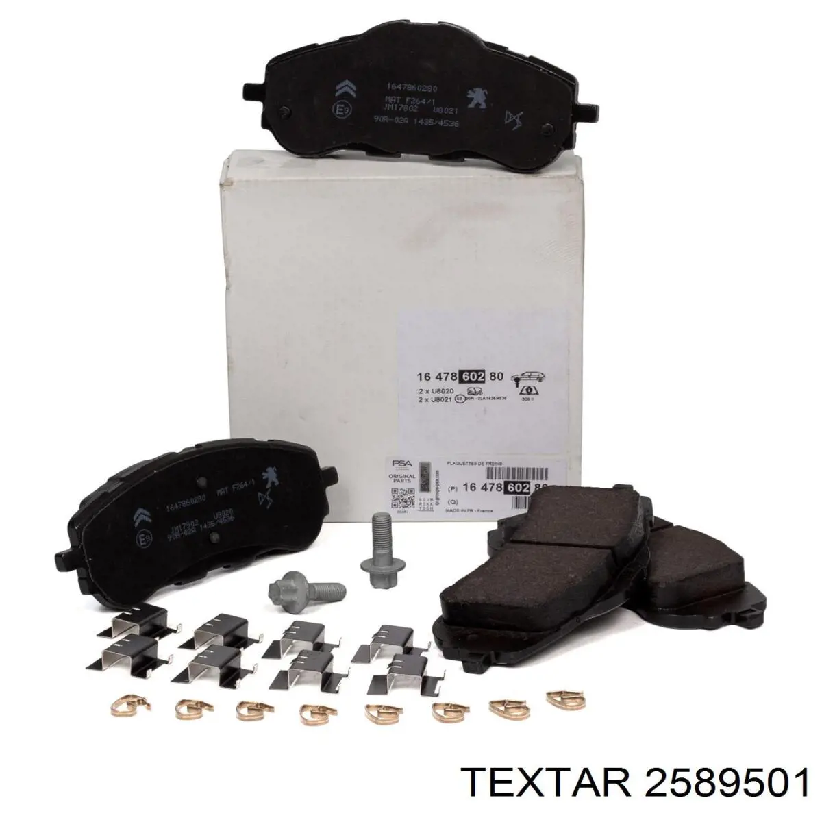 Купити 2589501 Textar Колодки гальмівні передні, дискові