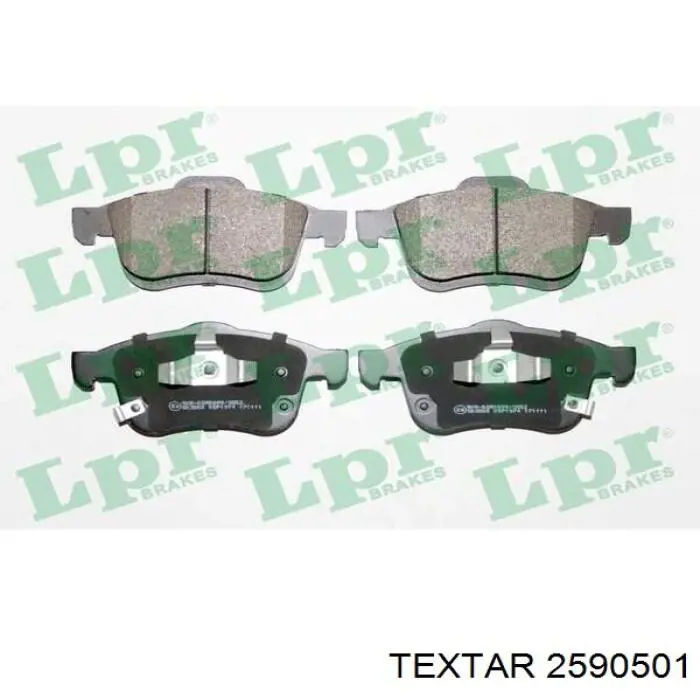 Купити 2590501 Textar Колодки гальмівні передні, дискові