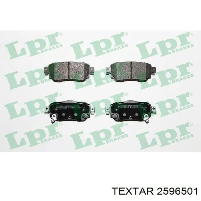 Задні гальмівні колодки Textar 2596501 ціна, від 23.01 USD