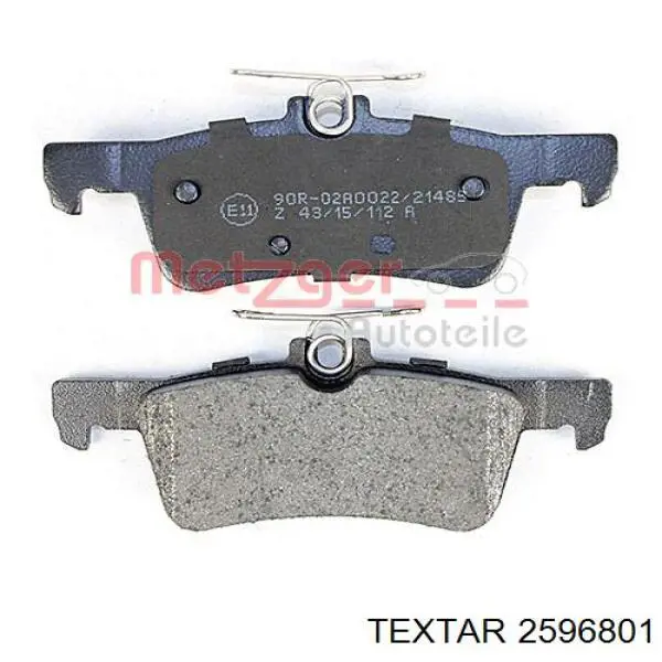 Задні дискові колодки Textar 2596801