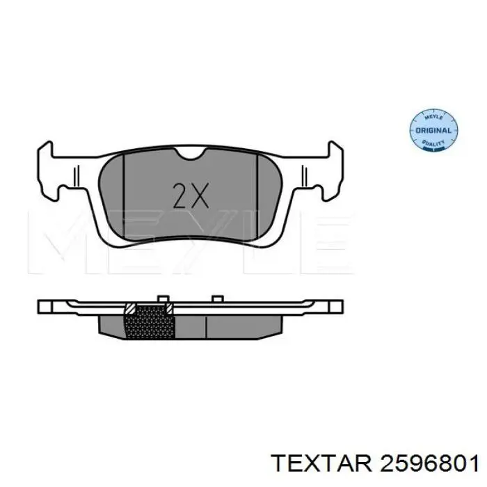 Задні гальмівні колодки Textar 2596801 ціна, від 24.14 USD