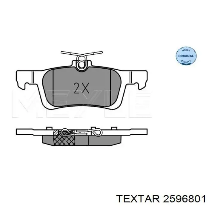 Купити 2596801 Textar Задні колодки