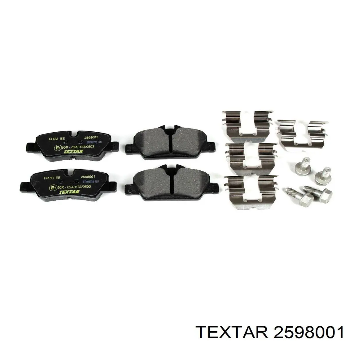 Задні гальмівні колодки 2598001 Textar