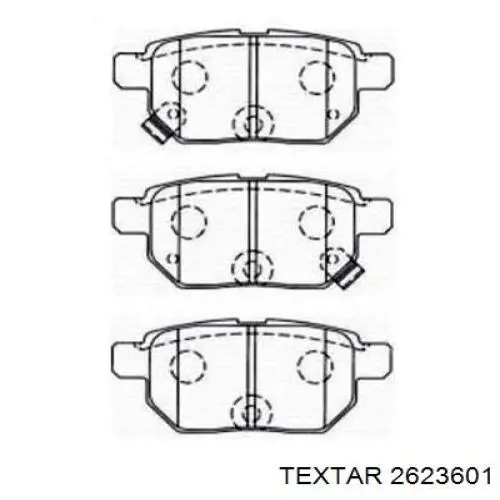 Задні гальмівні колодки Textar 2623601 ціна, від 43.77 USD