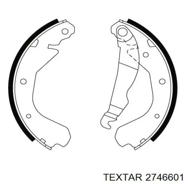 Купити 2746601 Textar Гальмівні колодки гальма стоянки