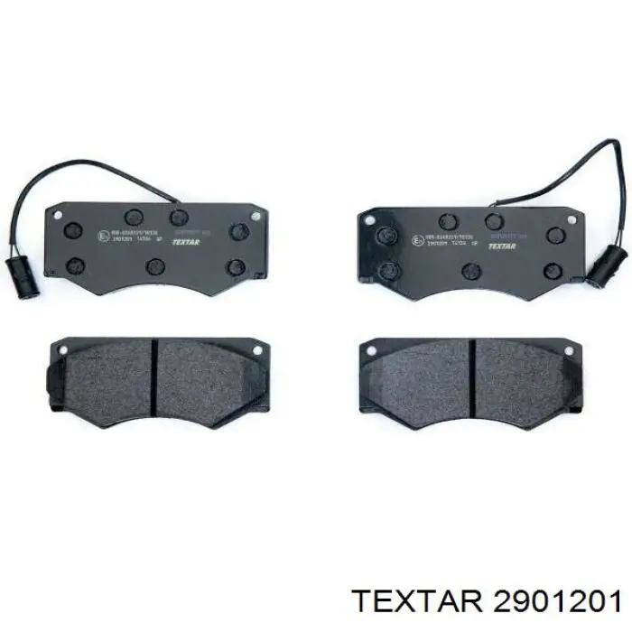 2901201 Textar колодки гальмівні передні, дискові