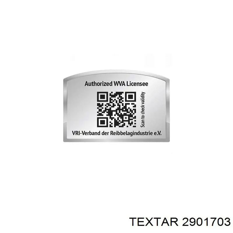 Гальмівні колодки Textar 2901703 ціна, від 106.03 USD