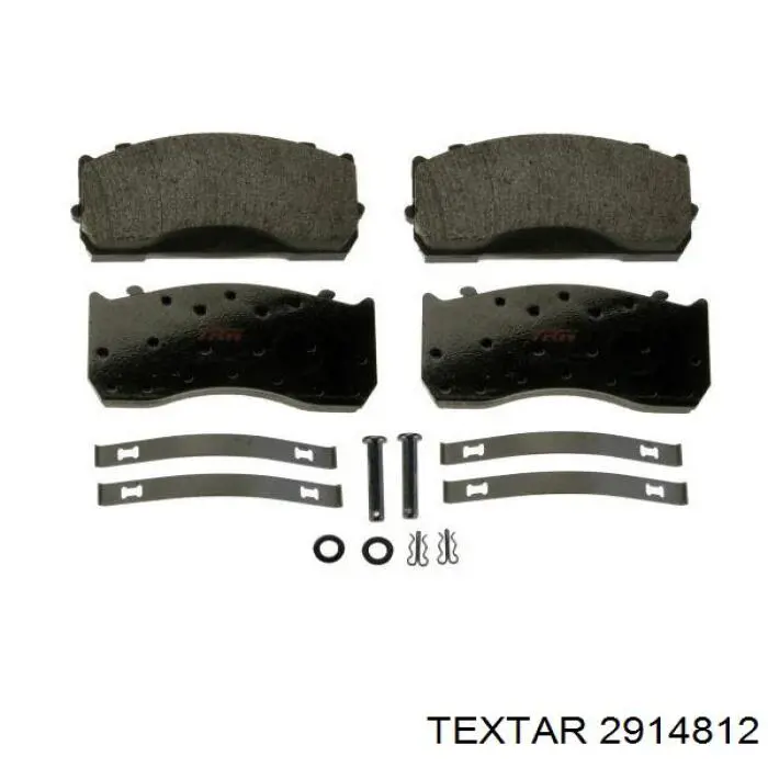 Гальмівні колодки Textar 2914812 ціна, від 53.65 USD