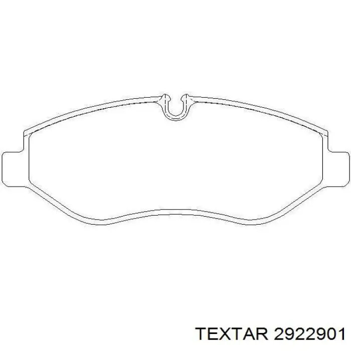 Купити 2922901 Textar Колодки гальмівні передні, дискові