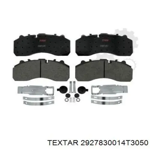 2927830014T3050 Textar Передні гальмівні колодки