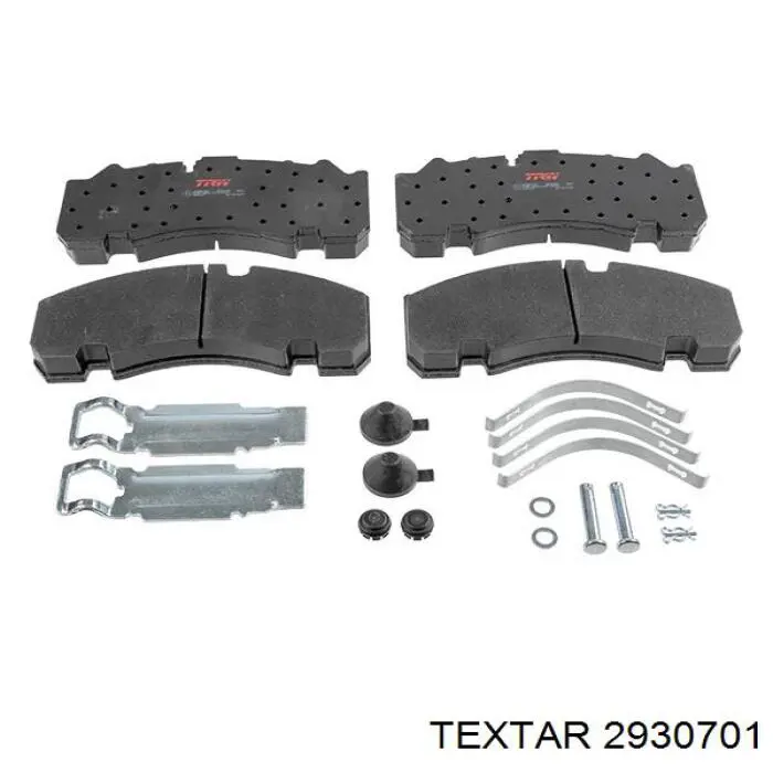 2930701 Textar Колодки гальмівні задні, дискові