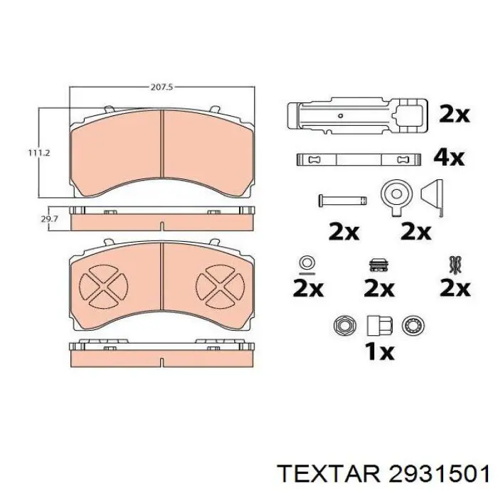 Передні тормозні колодки 1020074110001 Grantex