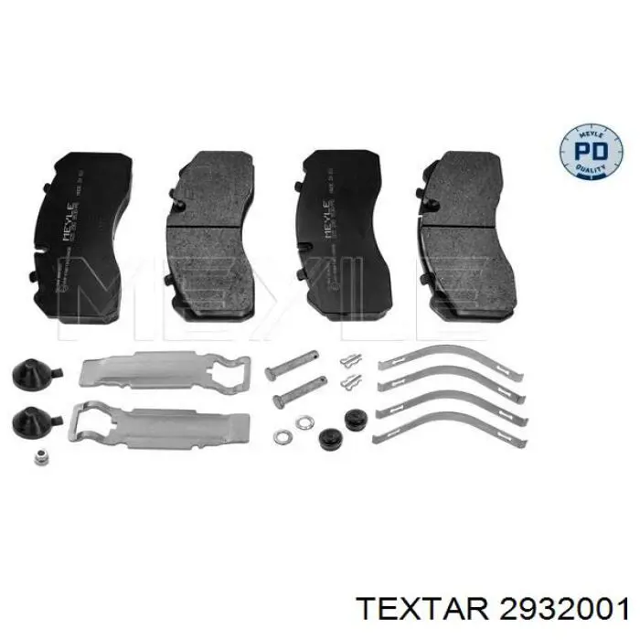 Передні тормозні колодки 2932001 Textar