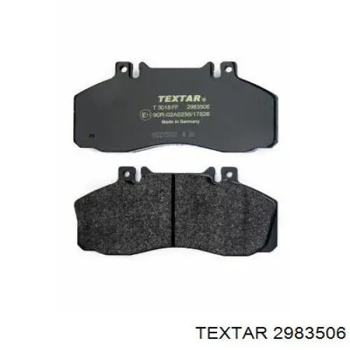 Купити 2983506 Textar Задні колодки